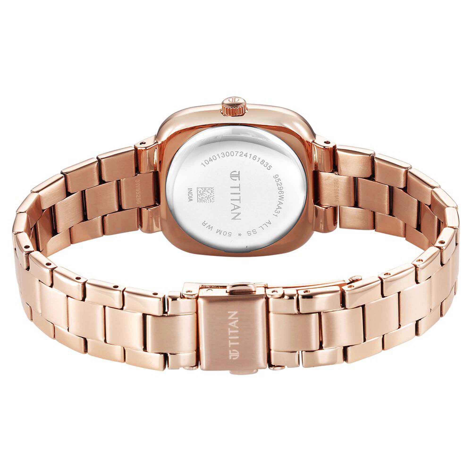 Picture of Titan Horizon Quartz Analog Rose Gold Dial Stainless Steel Strap Watch For Women