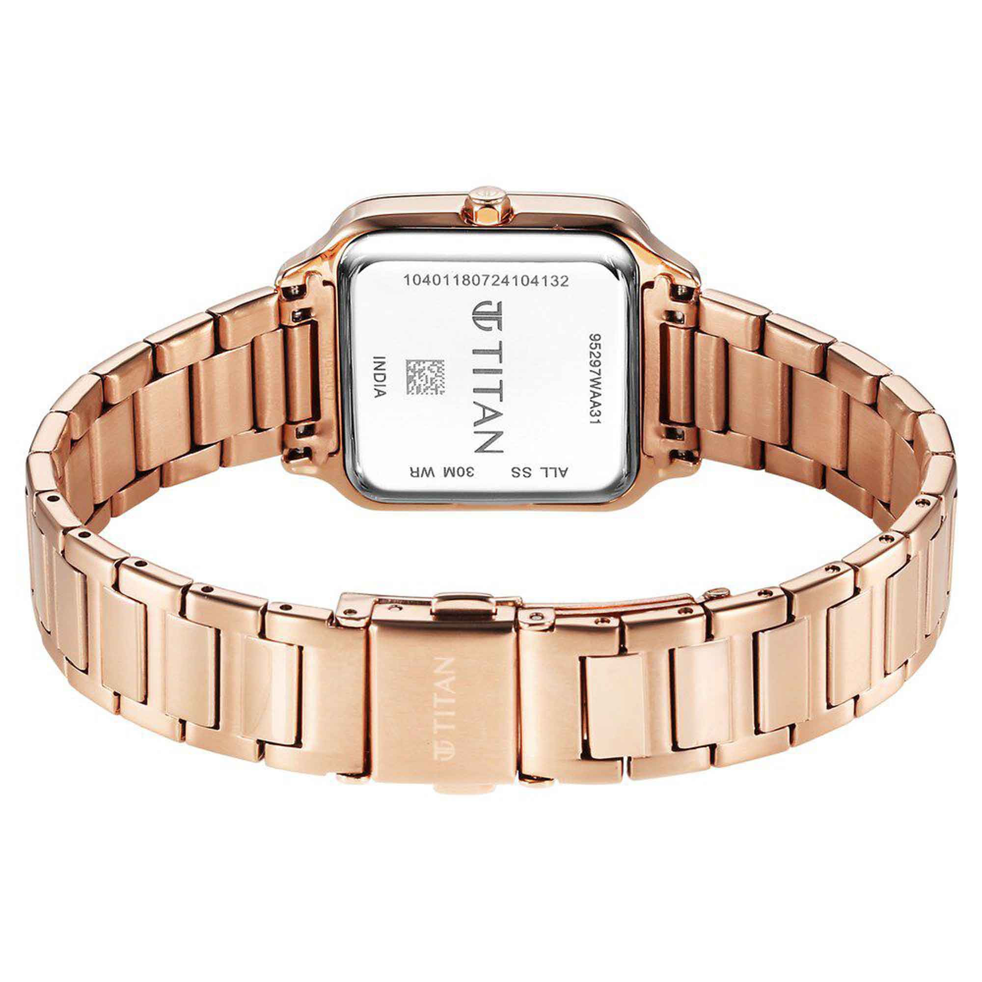 Picture of Titan Horizon Quartz Analog White Dial Stainless Steel Strap Watch For Women