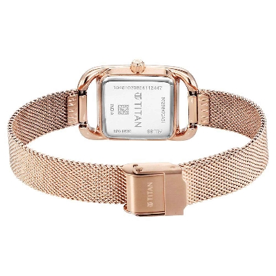 Picture of Titan Horizon Quartz Analog Pink Dial Stainless Steel Strap Watch For Women