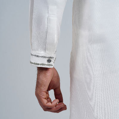 Picture of White Cotton Flow Panjabi(White)