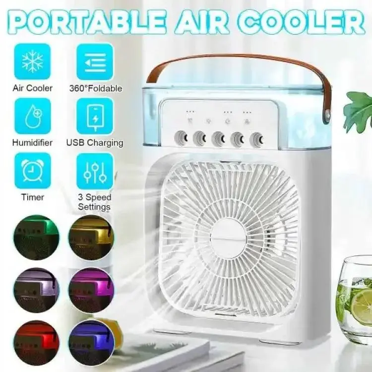 Picture of 🤖 Smart-Look Rechargeable Air Cooler – Eye-Catching | MNK SHOP (Black)