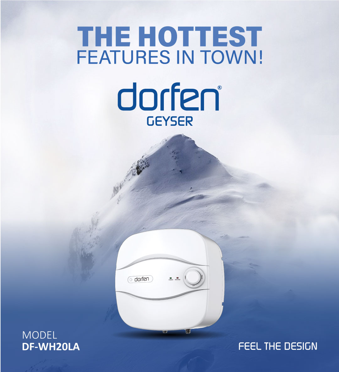 Picture of DORFEN Storage Electric Water Heater 20 Liters - 16x16x12