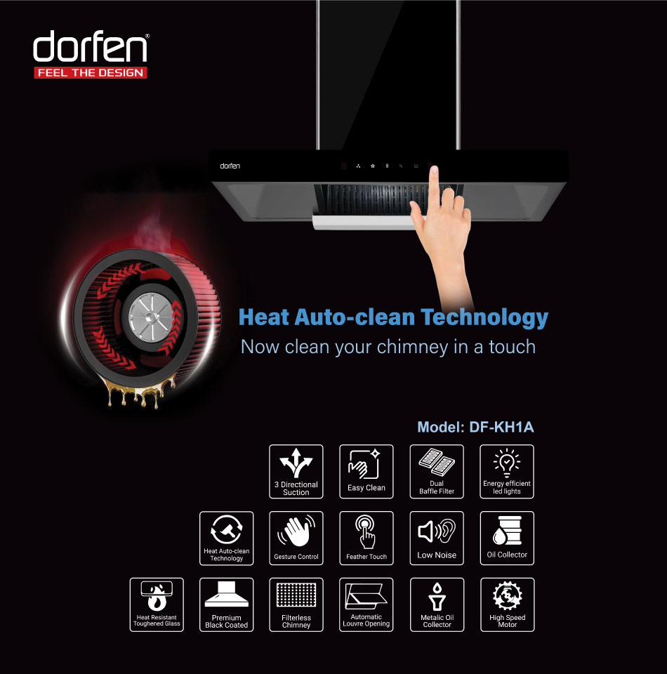 Picture of DORFEN Smart T-Shape Kitchen Hood 36" - 36