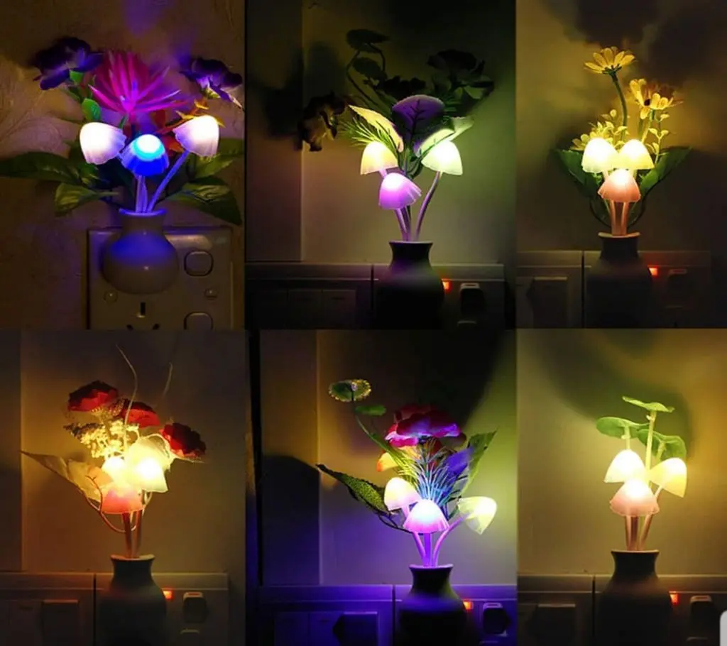 Picture of Multicolor Mushroom Light for Home | MNK SHOP (Black)