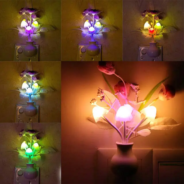 Picture of Automatic Sensor LED Flower Night Lamp | MNK SHOP (Black)