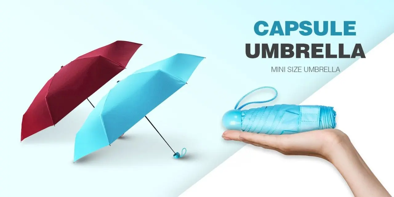 Picture of Capsule Umbrella – স্টাইলিশ বাহারি কালার | MNK SHOP (Pink)