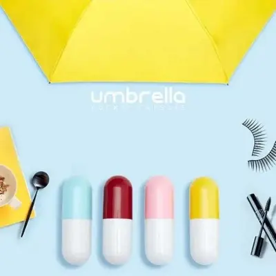 Picture of Capsule Umbrella – Suitable for All Ages | MNK SHOP (Maroon)