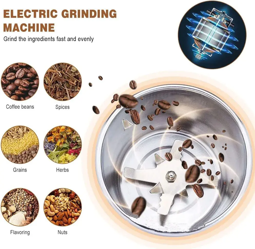 Picture of Compact Electric Spice Crusher – Ideal for Home Use (Blue)