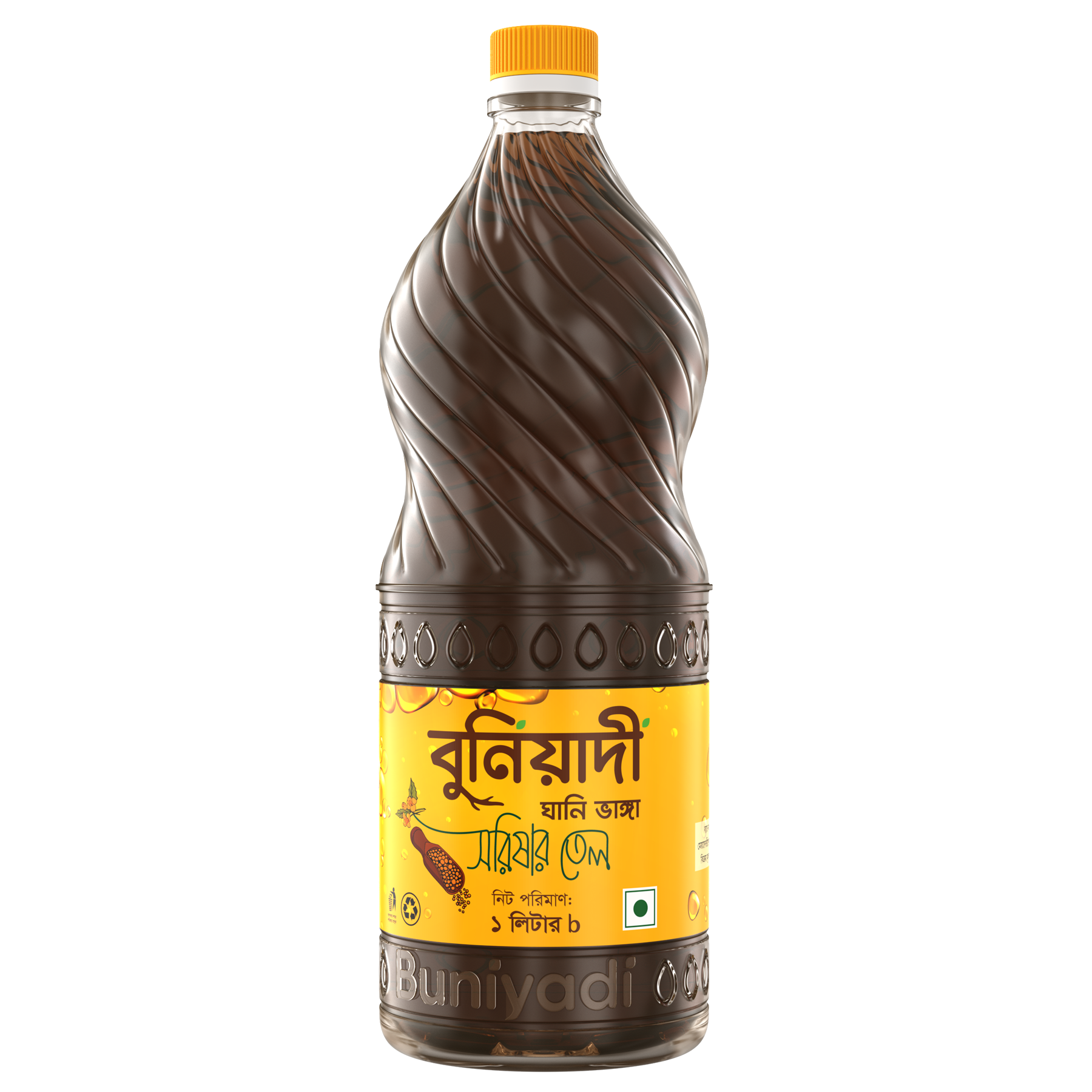 Picture of Buniyadi Mustard Oil Ghani Bhanga 1 Liter