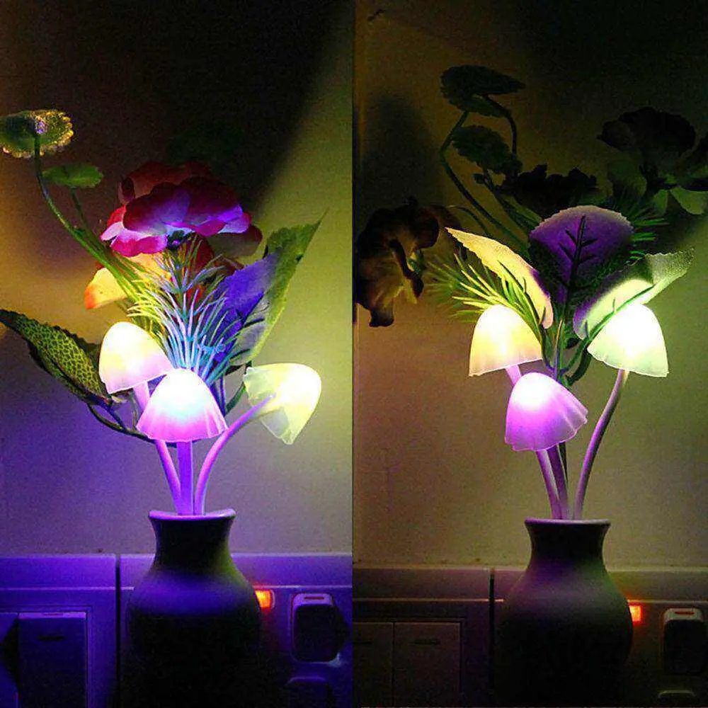 Picture of LED Mushroom Night Light with Auto Sensor | MNK SHOP (Green)