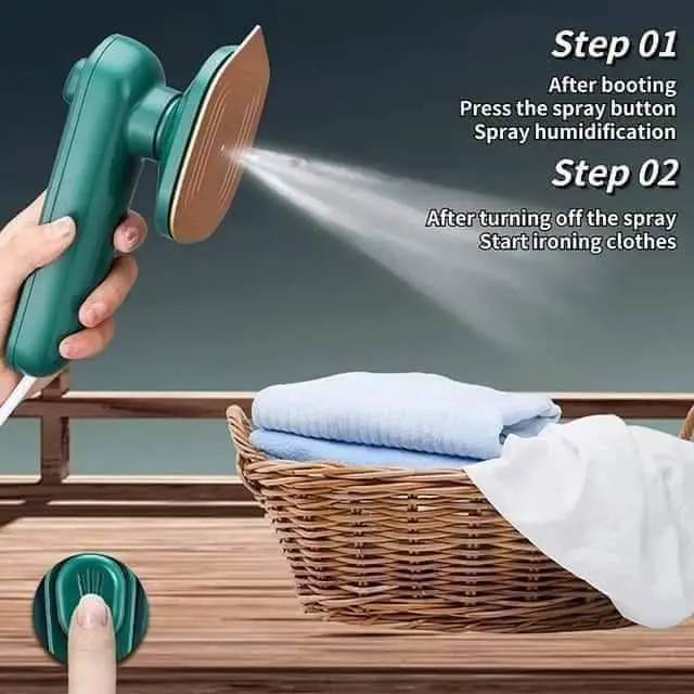 Picture of Compact Iron with Vertical Steam Function | MNK SHOP (Green)