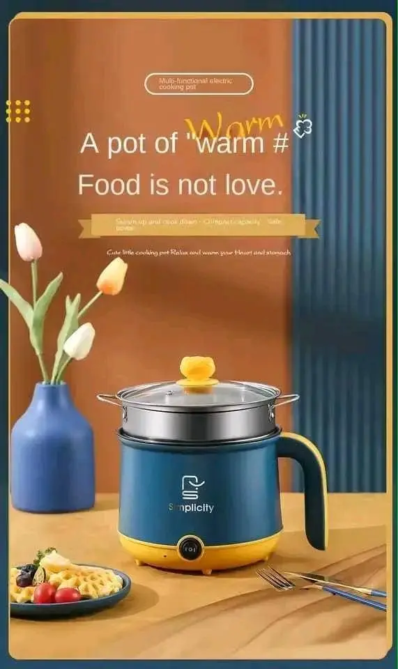 Picture of Simplicity 600W Rice Cooker for Small Families | MNK SHOP (Yellow)