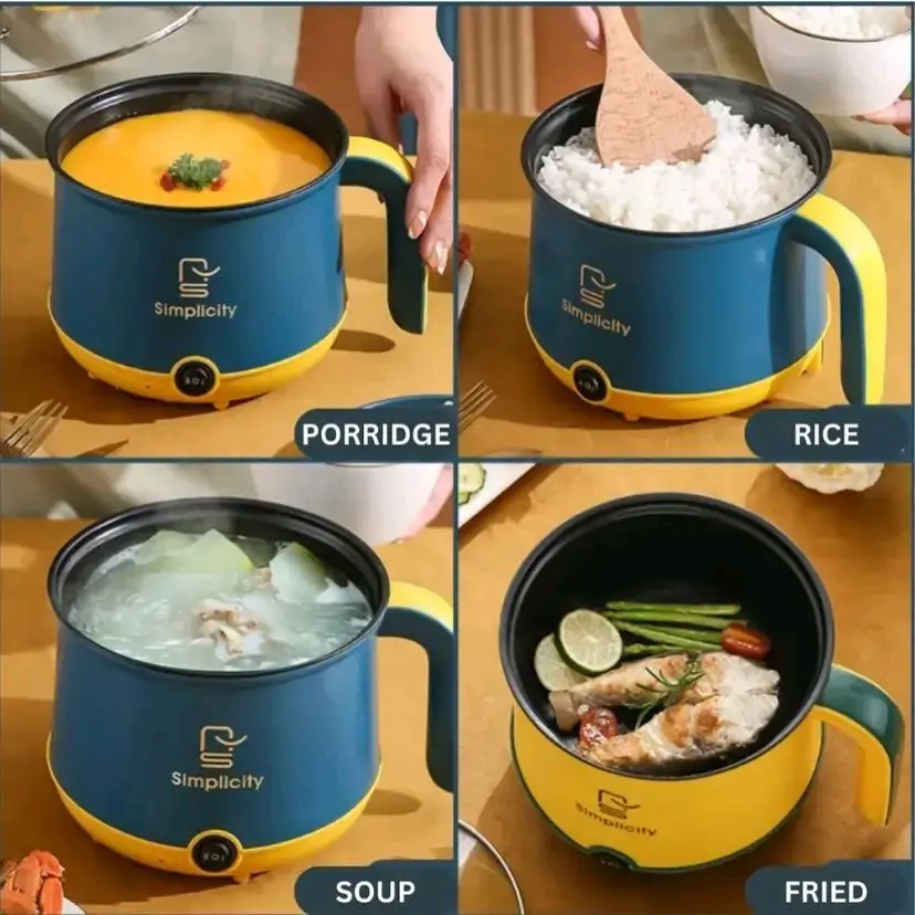 Picture of Multipurpose Electric Rice Cooker and Steamer | MNK SHOP (Multicolor)