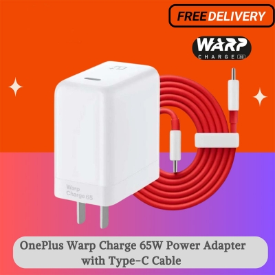 Picture of Oneplus Warp Charge 65 EU US UK Plug 65w Warp Charger Adapter Oneplus 8T 8 Pro 7t 7 6t Fast Charging Usbc To Usbc Cable