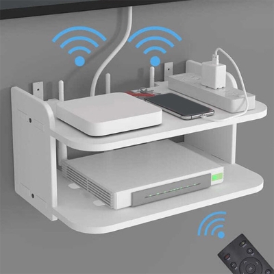 Picture of New Setup Box Stand/WiFi Router Stand Wall Mount for Home Wall Shelf for Holding Speakers WiFi Router Game Console Remote Streaming Device