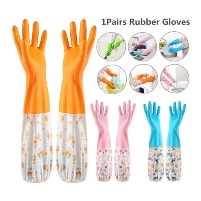 Picture of 2 pice of full hand gloves for the kitchen - Great to Have - Simple to Use Kitchen Cleaner, Hand Dishwashing