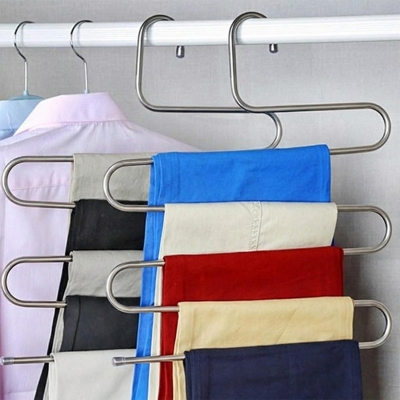 Picture of 5 layers S Shape MultiFunctional Clothes Hangers Pants Storage Hangers 1pcs