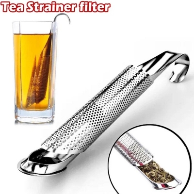 Picture of JJYY Ea Strainer Stainless Steel Infuser Pipe Design Touch Feel Holder Tool Tea Spoon Infuser Filter