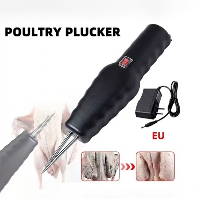Picture of Electric Poultry Pulling Machine | Portable Feather Plucker for Chicken, Duck & Quail | Dual Motor Hair Removal Tool with Waterproof Design Feather Remover Poultry Plucker