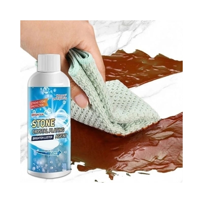 Picture of Stone Stain Remover Cleaner, Kitchen Marble Oil Stain Cleaner, Marble Stone Cleaner Polishes, Crystal Plating Agent for Marble, Tile, Granite, Kitchen Cooktops