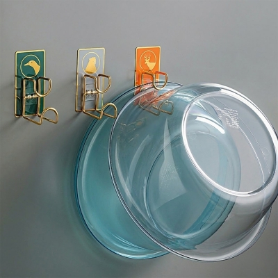 Picture of 1pic OdDii Reusable Adhesive Washbasin Hooks Self Adhesive Wall Hooks for Hanging Sticker for Plug Robe Towel Loofah Bathrobe Coat storage hooks