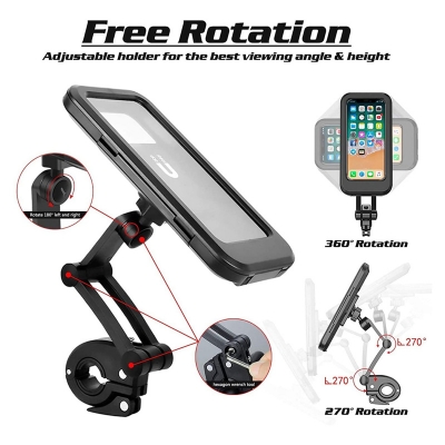 Picture of Mobile Phone Holder For Bike/Cycle free rotation