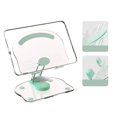 Picture of New 360° Rotation Tablet Desktop Stand Suitable for iPad Pro 9.7 Air 4 5 Mini 6 11 Mi Pad Transparent Acrylic Desktop Phone Stand