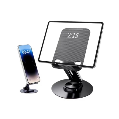 Picture of 360° Rotatable phone Tablet Dual Purpose Holder Adjustable Foldable Desktop Stand, Mobile Stand Holder Compatible For iPhone15 14 ipad Samsung Tablet Stand