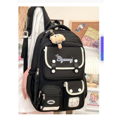 Picture of School Bags For Girls Boy Big Capacity Backpack Shouler Bags Anti Theft Waterproof Daily Travel Back Pack Ladies Bagpack School Bag