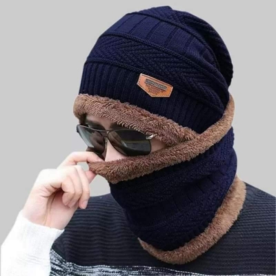 Picture of Neck Warmer Winter Hat Knit Cap Scarf Cap Winter Hats - Cap