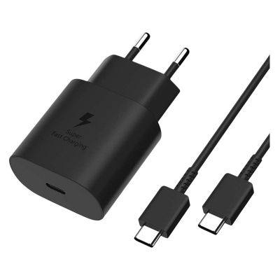 Picture of Samsung 25W Super Fast Orginal Charger Usb Type C Charger Power Adapter For Galaxy Usb-C (2 Pin) - Samsung PD Charger