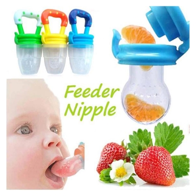 Picture of New Apple Bear Baby Fruit Juicer Pacifeir Chusni Teether