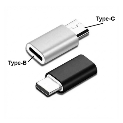 Picture of Type B to Type C Converter Type B Female to Type C Male Adapter 1pcs