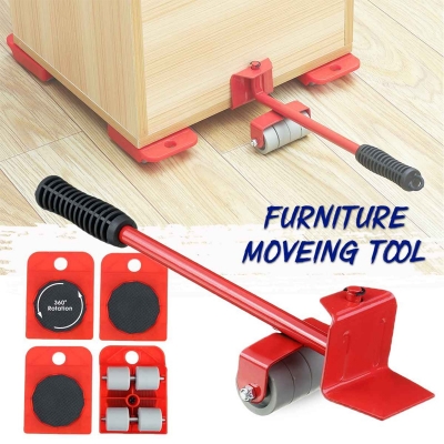 Picture of Professional Furniture Transport Lifter tool Set Heavy Stuffs Moving Hand Tools Set Wheel Bar Mover Device
