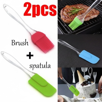Picture of 2Ps High-Quality Silicone Oil Brush Set - Durable And Versatile Brushes For Cooking And Baking - Brush Set