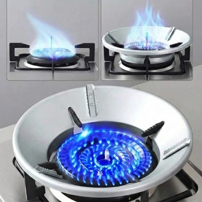 Picture of High Efficiency Gas Stove Energy Saving Cover Heat Insulation Pot Holder Wind Shield Rack