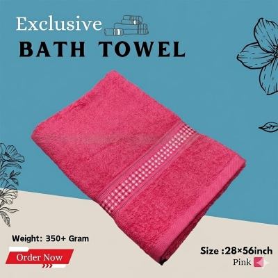 Picture of Exclusive Bath towel / Guest towel Cotton primium towel 28 inch * 56 inch red Blue pink Olive shower towel