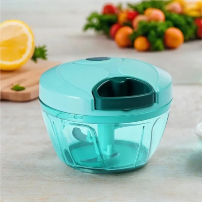 Picture of New Large Handy and Compact Chopper Handy Quick Cutter For Kitchen, Pull String, Mini Handy Plastic Chopper With 3 Blades(350 ML)