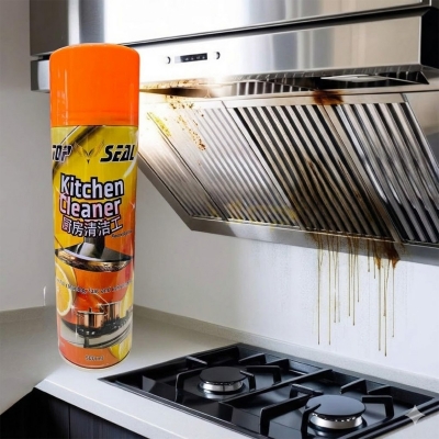 Picture of New Top Seal Foam Cleaner Kitchen Grease Cleaner Stain Remover Cleaner Spray Magic Kitchen Degreaser Products Foam Home Cleaning Spary