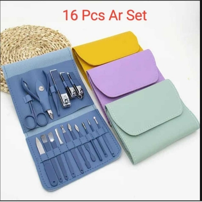 Picture of 16 Pcs Set Manicure Tool Set Pedicure Manicure,16pcs ar nail cutter set