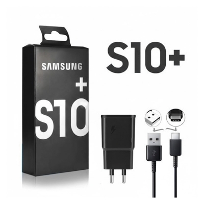 Picture of Samsung S10 S8 S9 Plus Adaptive 15W Fast Charger Power Adapter 9V 1.67A Quick Charge Type C Cable For Galaxy A30 A40 A50 A70 A60 Note 10 Note 8 Note 9 - Charger