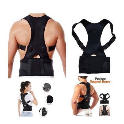 Picture of Real Doctors Sweat Belt Posture Brace Shoulder Back Support, Seat Back Pain Support, Posture Corrector Belt, Unisex Magnetic Back Brace Posture, Magnetic Posture , Adjustable Posture Corrector Belt For Man & Women
