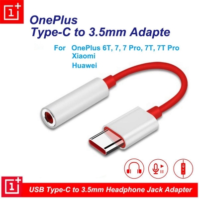 Picture of OnePlus Type-C To 3.5mm Audio Adapter Dongle .One Plus USB Type C Converter Cable To 3.5 mm Earphone Jack Adapter.