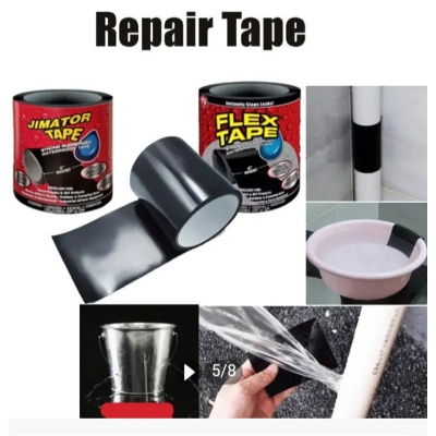 Picture of Flex Tape Strong Rubberized Waterproof Tape Super Strong Leaking Water Pipe Repair Tape Flex Tape Water-Resistant Belt- 4 Inches*5Feet - Double Side Tape
