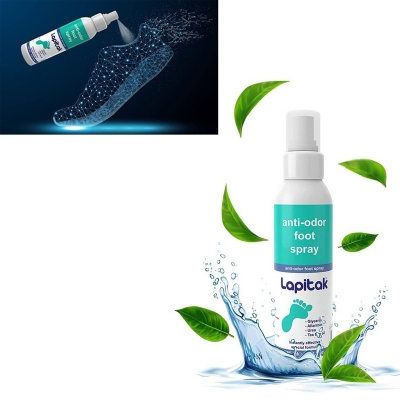 Picture of Lapitak Shoe Deodorizer and Foot Spray - Shoe Odor Eliminator & Smell Remover for Feet, Shoes & Gym Gear - Shoe Freshener with Allantoin and Tea Tree Oil