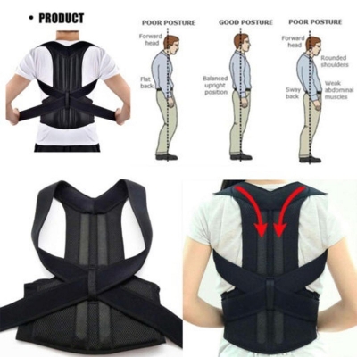 Picture of Unisex Magnetic Back Brace Posture Corrector Therapy Shoulder Belt for Lower and Upper Back Pain Relief, posture corrector men for women, back support belt for back pain