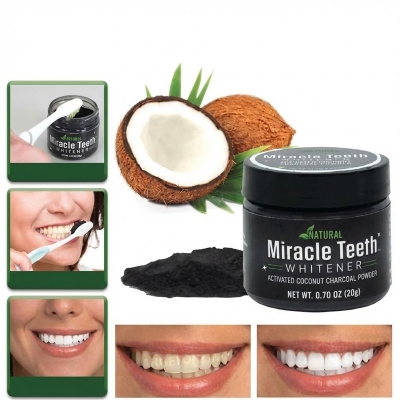Picture of Miracle Teeth Whitener 20G Charcoal Tooth Whitening Powder
