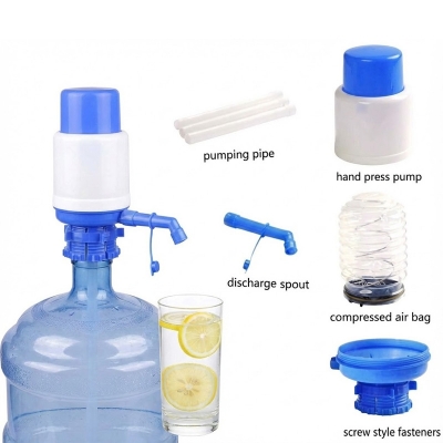 Picture of Manual Water Pump For Bottle - Easily Dispense Water From Bottles With This Manual Water Pump Dispenser - Providing Convenience For Your Home Or Office