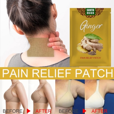 Picture of 10Pcs Lymphatic Healing Ginger Patch Warming Pain Patches Remove Toxin Promote Blood Circulation Detox Knee Neck Pad No Side Effect