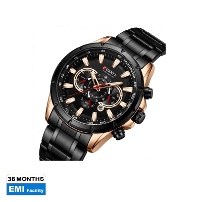 Picture of CURREN 8363 Original Watch for Men – Rose Gold Black